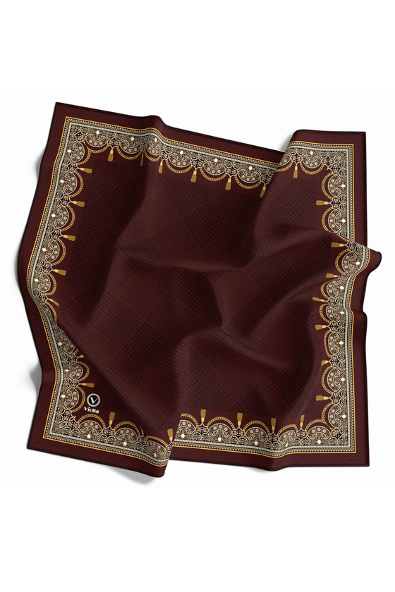 Soft Twill Eşarp (İpek İçermez) BORDO-1